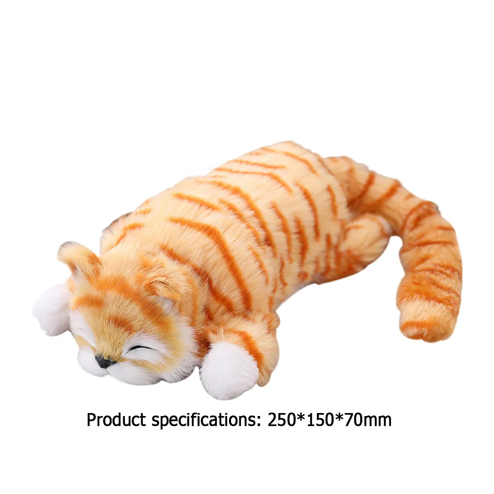 

Cute Lifelike Simulation Cat Toys Doll Plush Toys for Boys Girls with Sound Kids Pretend Play Toys Electronic