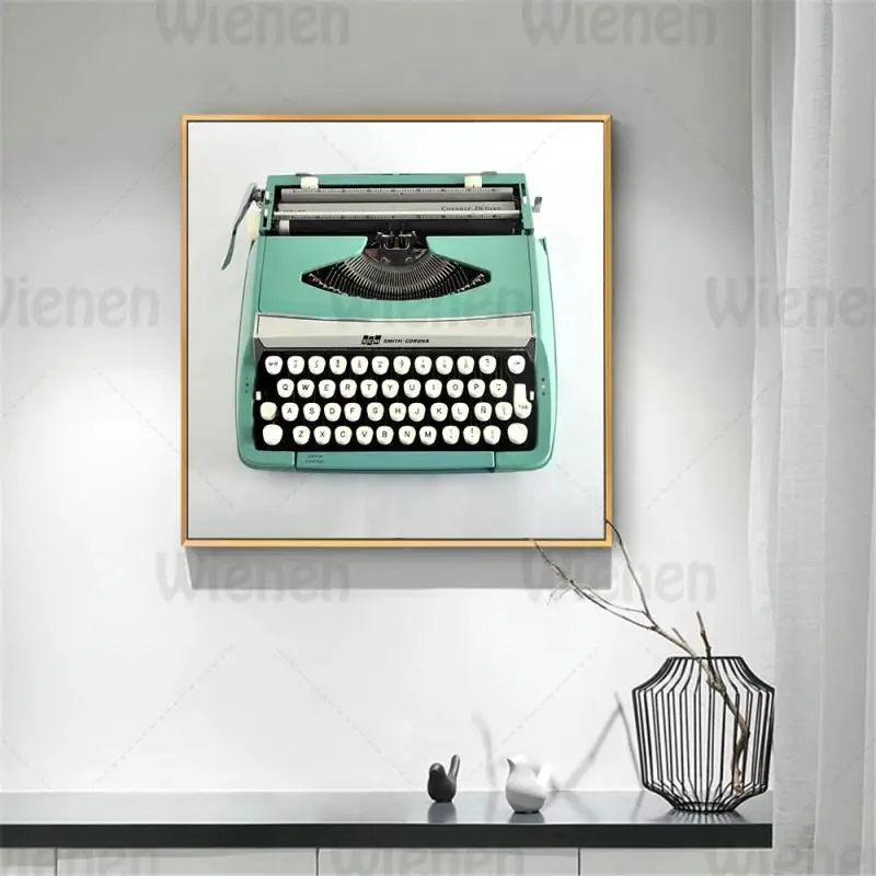 Nordic Decorative Wall Art Poster Retro Keyboard Printer Pho