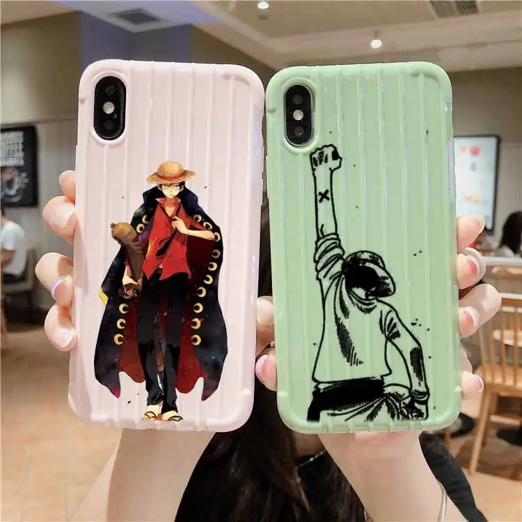 One piece cool luffy чемодан на колесиках текстурный чехол для телефона IPhone 11 Pro Max X XS MAX 8 7 6S