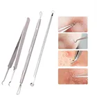 Набор инструментов для удаления чёрных точек, прыщей, комедонов, 3 шт.лот