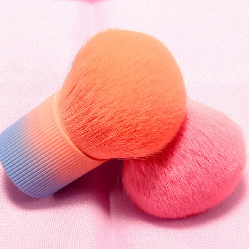 1 шт. профессиональная розовая кисть для лица/тела/щек Кабуки макияжа пудры