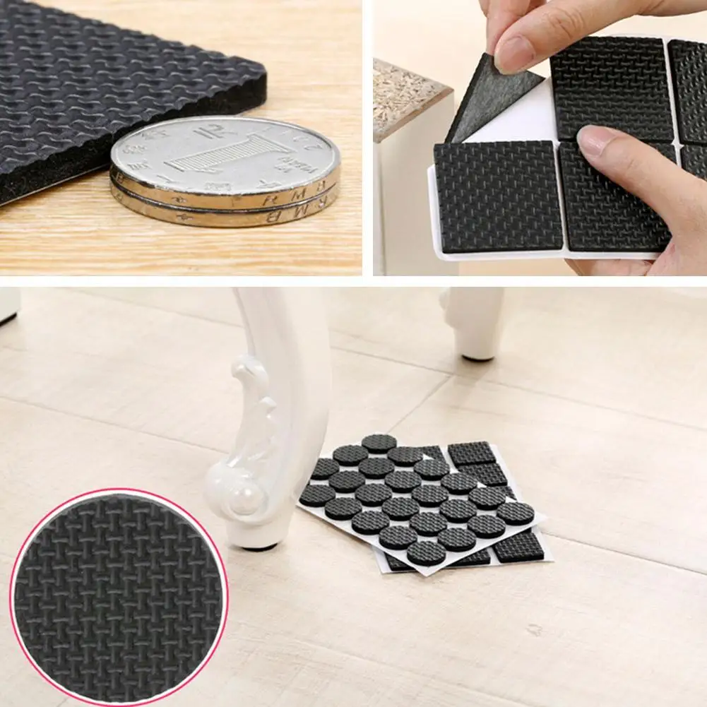 

Thickening Self Adhesive Furniture Leg Feet Rug Felt Pads Anti Slip Mat Bumper Damper DIY Furniture Accessories