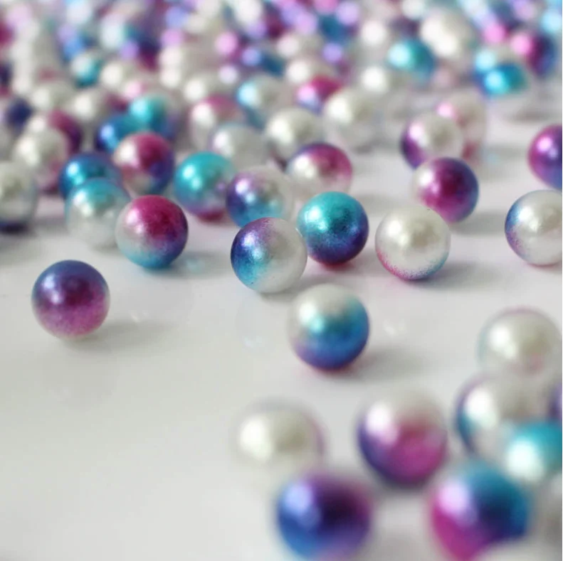 only colorful pearl Акриловый прозрачный ящик для хранения кистей для макияжа с чехлом, пластиковый органайзер для макияжа, косметический держатель для инструментов, жемчужный и отдельный ящик, распродажа - Цвет: only colorful pearl