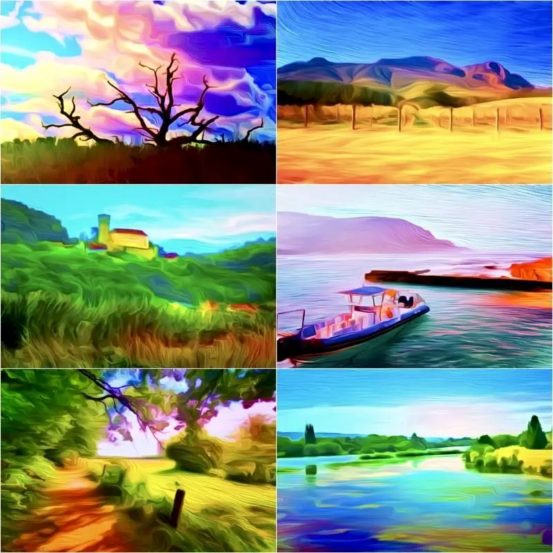 

CHENISTORY Diy Paint By Number Abstract Landscape Handpainted Painting Art Drawing On Canvas Gift Coloring By Numbers Kits Home