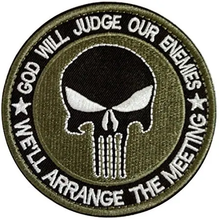 Тактический Каратель Бог будет осуждать наших противников мудак заслуги значки