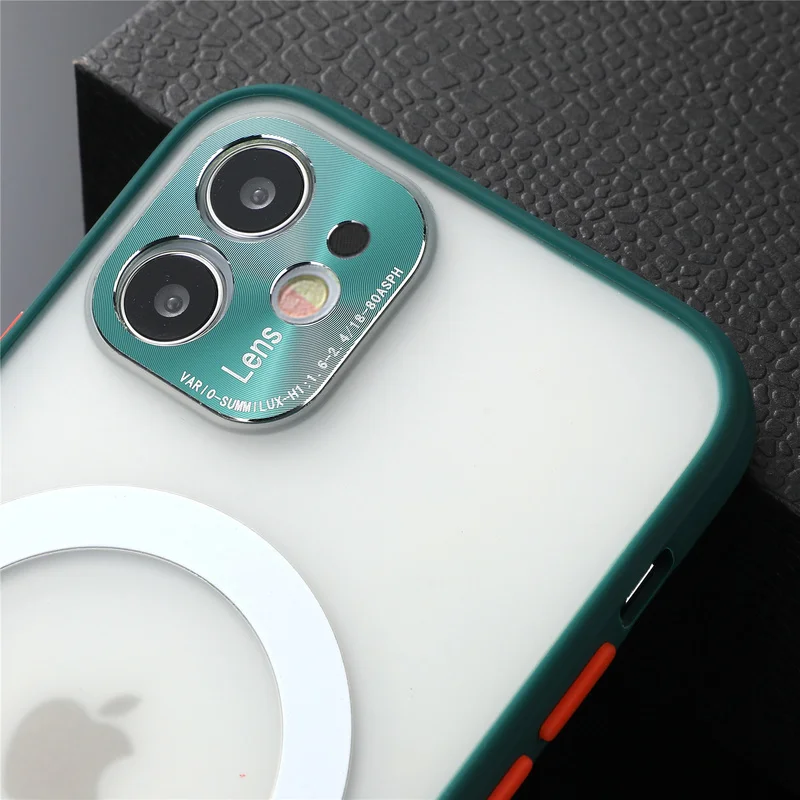 

Case for IPhone 12 Pro Max 12 Mini Pro 12 Pro Case for Wireless Magsafe Charging Magnectic Shockproof Protection Camera Pc Cases
