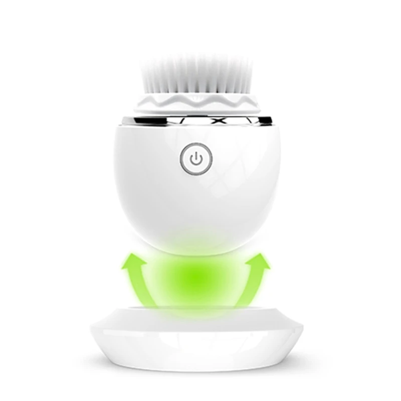 

Waterproof 3 Modes Sonic Vibrating Massager Facial Cleaner with 3 Brush Heads