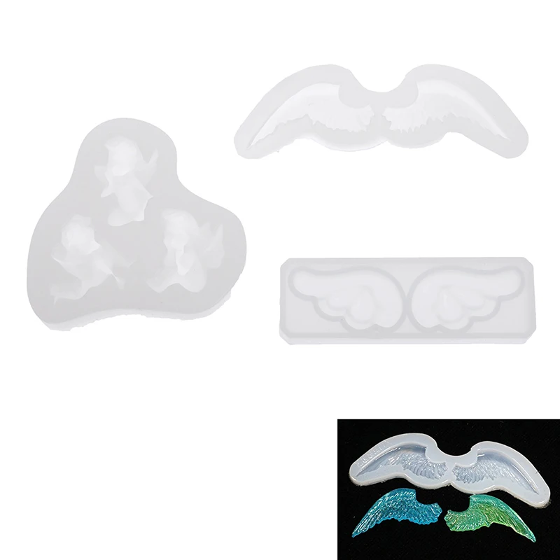 

1PC Little Angel Shape Silicone Mold For Resin DIY Clay UV Epoxy Resin Molds Pendant Jewelry Tools Mould