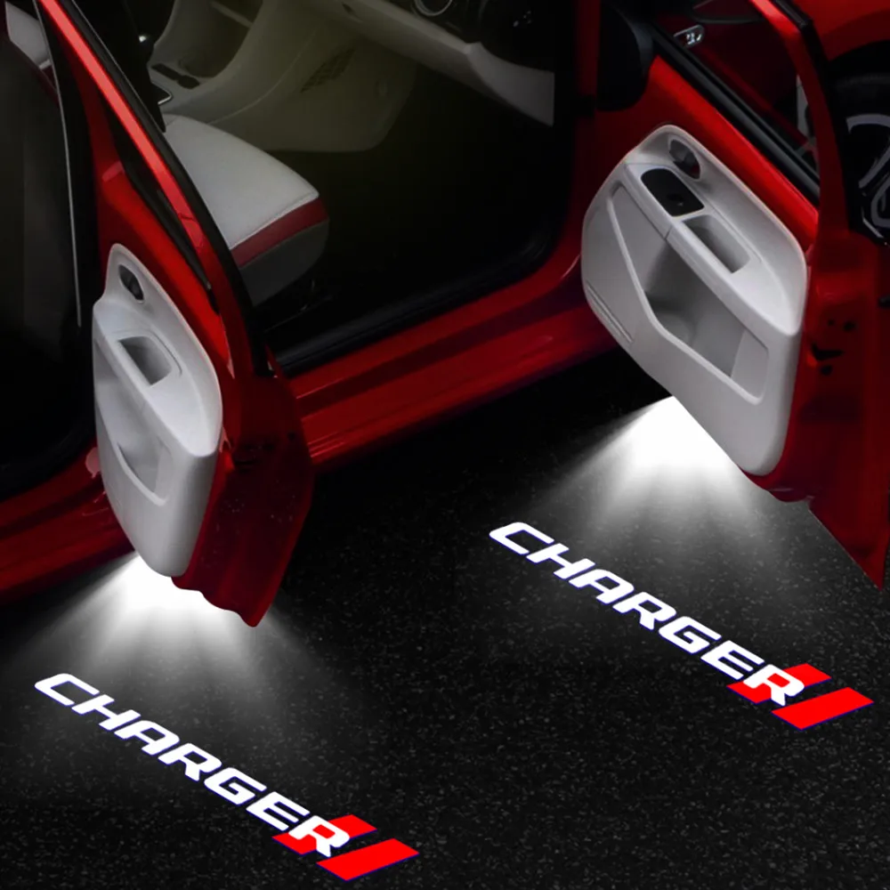 Светодиодный светильник Doo с логотипом автомобиля 2 шт. 12 В значок тень призрак