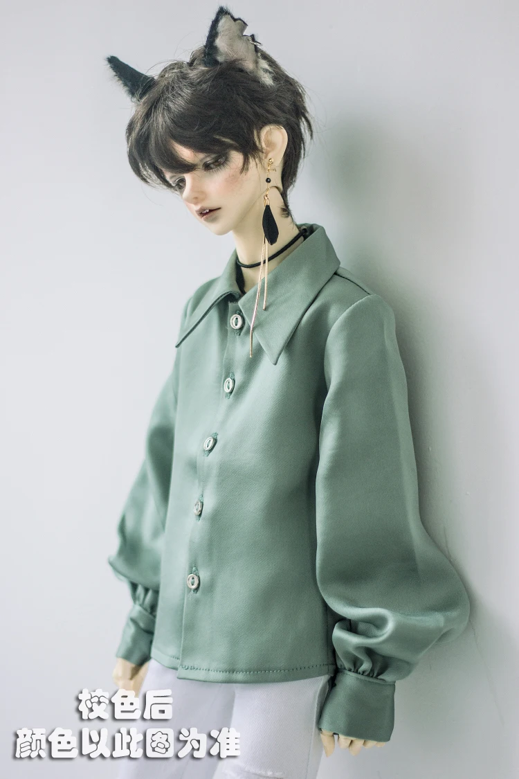 Кукольная одежда BJD для куклы 1/3/4 MSD новая атласная рубашка с рукавом фонариком и