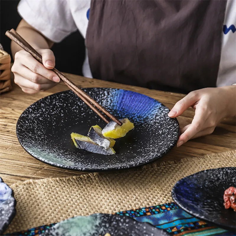 Японский стиль креативная индивидуальная керамическая посуда бытовая десертная