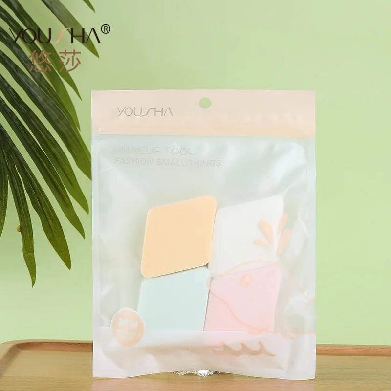 

4-Pack Rhombus Puff Q Bomb Skin Makeup Flutter Dolphin Version Beauty Tool YF028