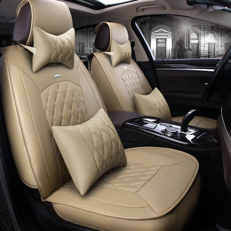 Кожаный чехол на автомобильное сиденье для honda crv mazda 6 vw passat geely emgrand ec7 suzuki swift ssangyong