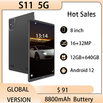 Global S11 Tablette 12GB 640GB Tablet PC 5G 8800mAh New 8 Inch Pad Google Play GPS WPS Office 12 Core Dual SIM Send Keyboard-134856