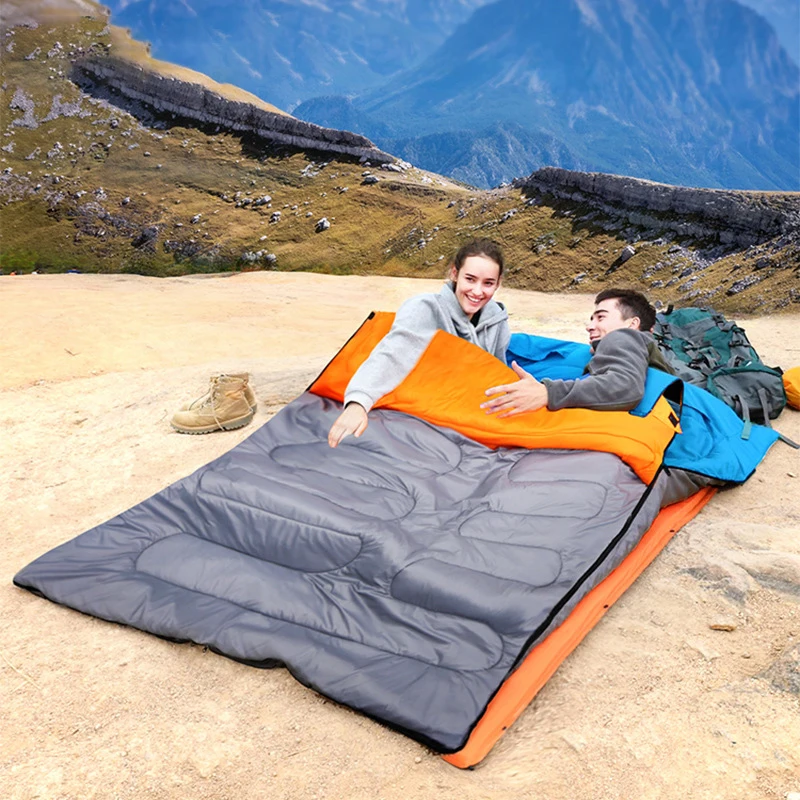 

Camping warm sleeping bag outdoor adult camping sleeping bag wholesale custom winter cotton travel sleeping bag