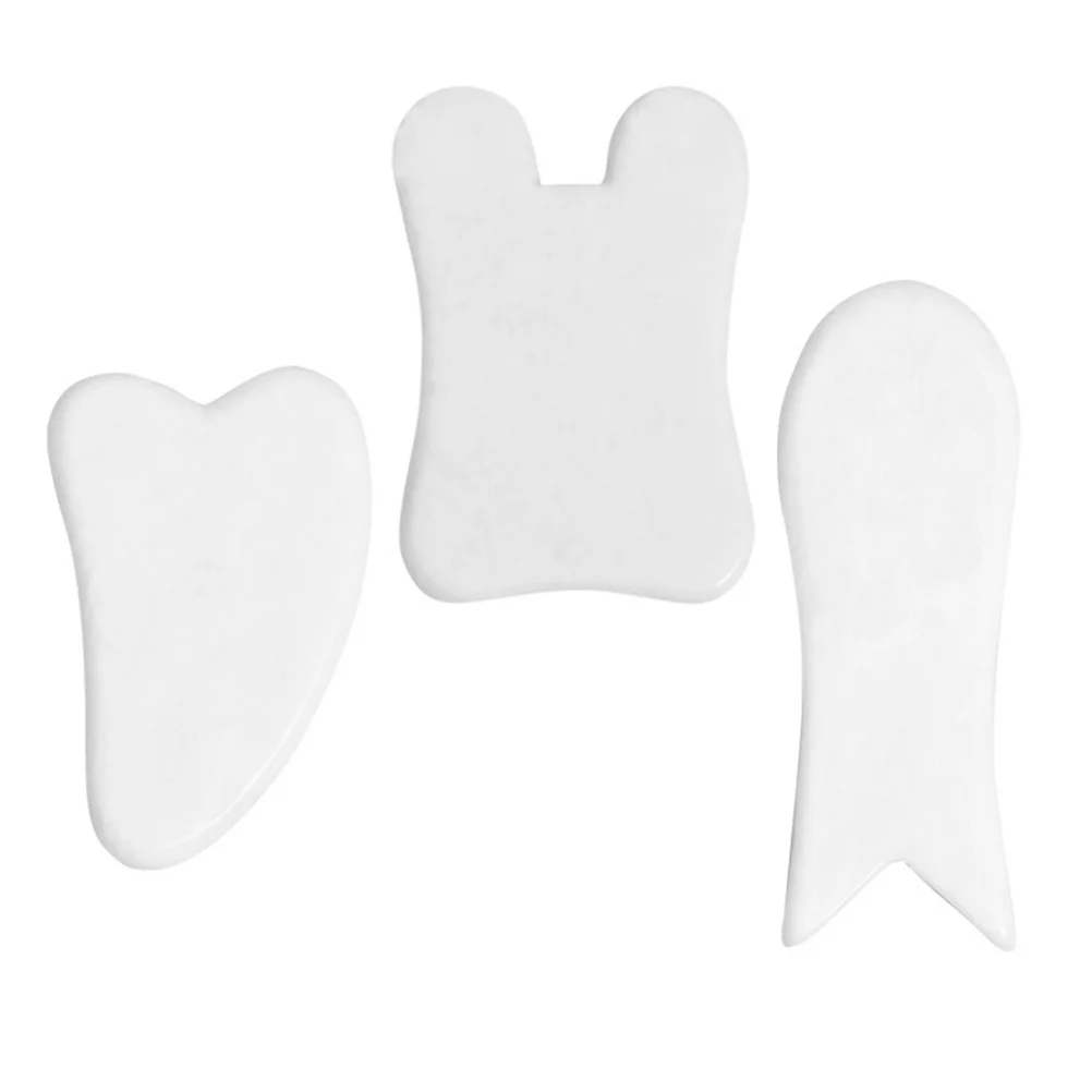 

3Pcs Jade Scraping Tools Health Care Scraping Board Face Body Skin Massager