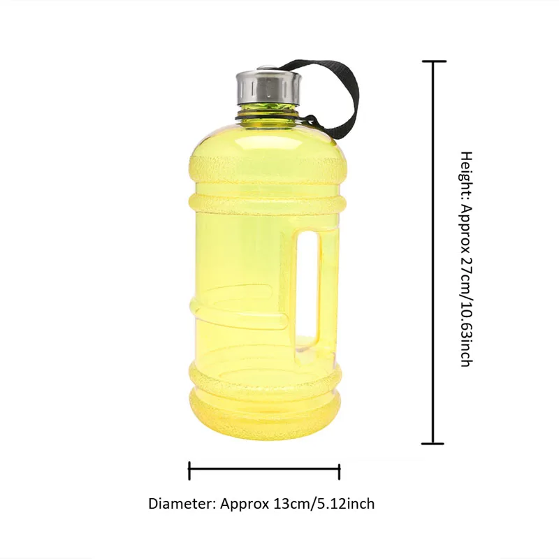 

Y1UC New 2.2L Big Water Bottle BPA Free Sport Gym Training Workout Drink Kettle