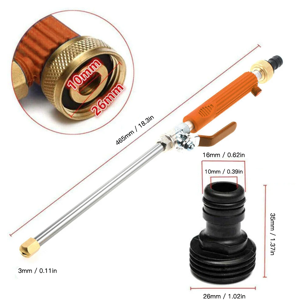 

High Pressure Water Gun Metal Water Gun High Pressure Power Car Washer Spray Car Washing Water Jet Pressure Washer Garden Tools
