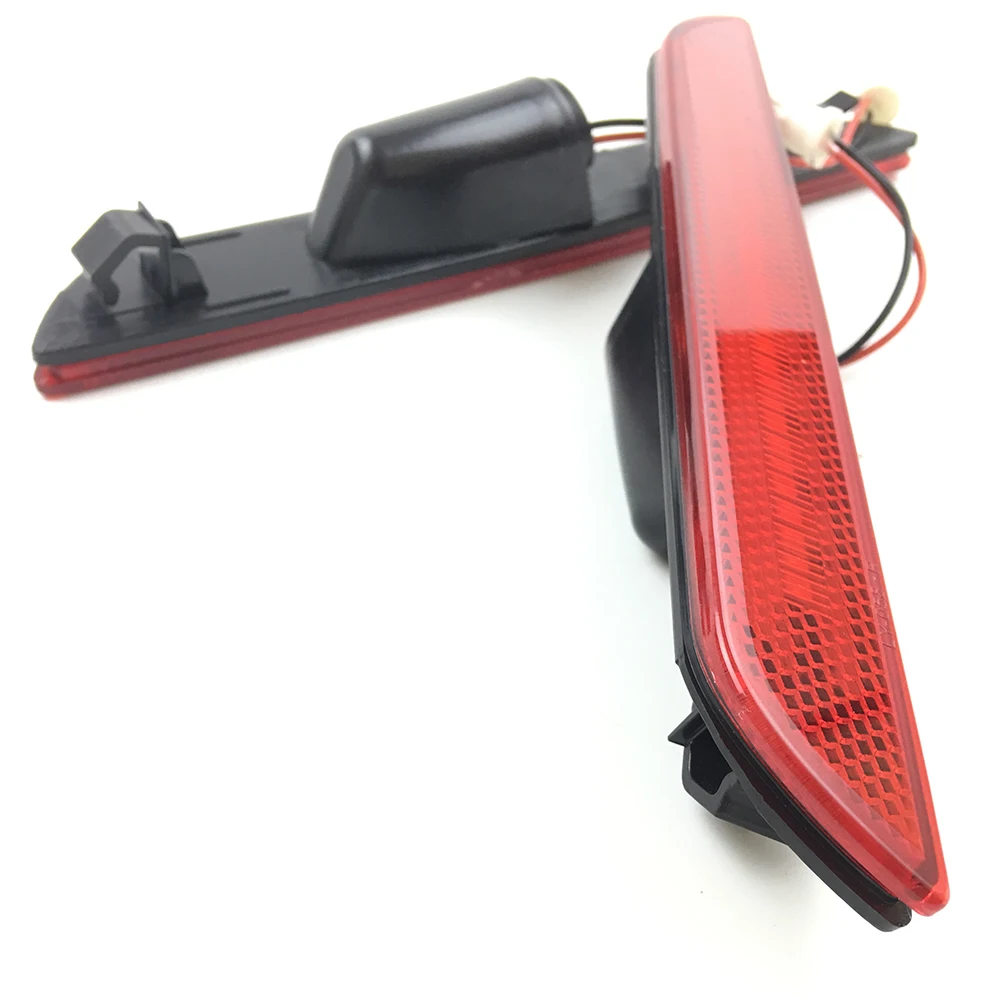 Красный объектив задний бампер боковой габаритный отражатель светодиодный