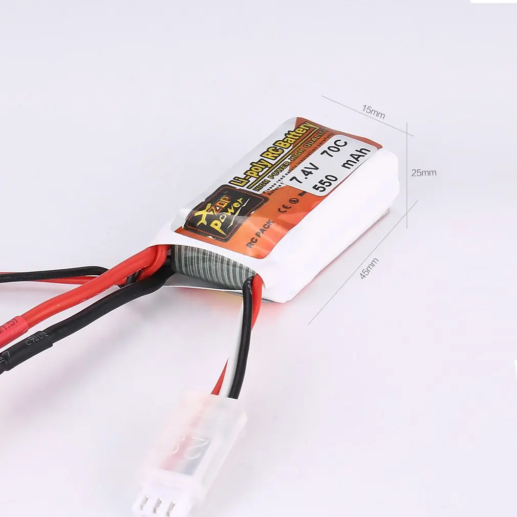 HOT ZOP Power 7.4V 550mAh 70C 3S 1P Lipo Battery JST XT30 Plug Rechargeable for RC Racing Drone Helicopter Car Boat Model | Игрушки и