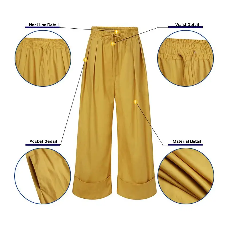 

Spring Solid Wide Leg Trousers ZANZEA Fashion Women Harem Pants Casual High Waist Pleated Loose Pantalon Streetwear Long Palazzo