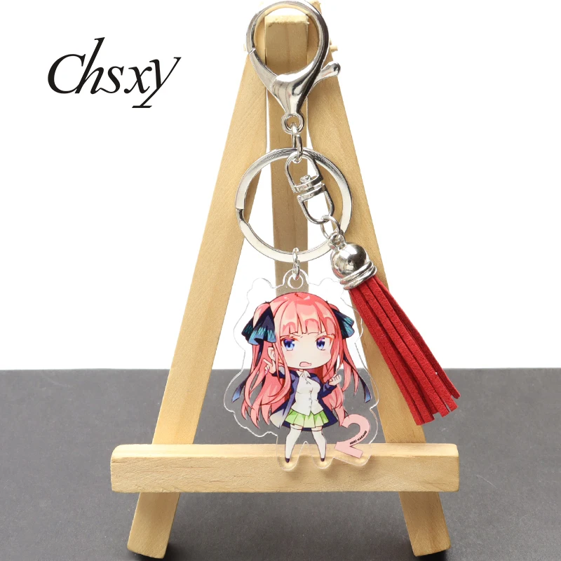 Новинка кольцевой брелок для ключей с фигурками Накано ичика Nino Miku Yotsuba Itsuki