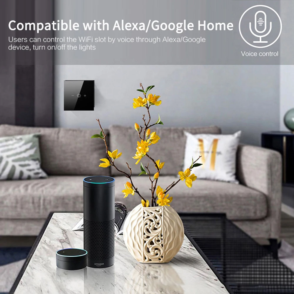 

WiFi Smart Light Touch Dimmer Switch 110V 220V US/EU Switch Dimming Compatible With Voice Control Alexa Google Home Dropshipping