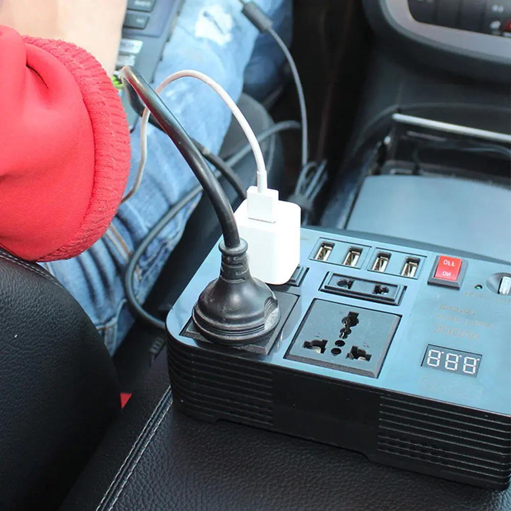 

Modified Sine Wave 12V/24V To 220V 300W Charger Converter Car Transformer Power Inverter Voltage High Power Inverter Adapter