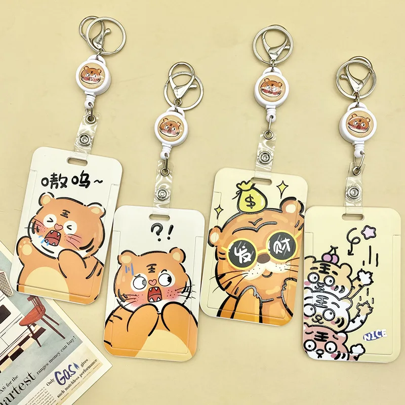 

Cartoon Tiger Series Card Holder Lanyard Suitable For Offices, Schools, Exhibitions, ID Cards Hang on The Neck