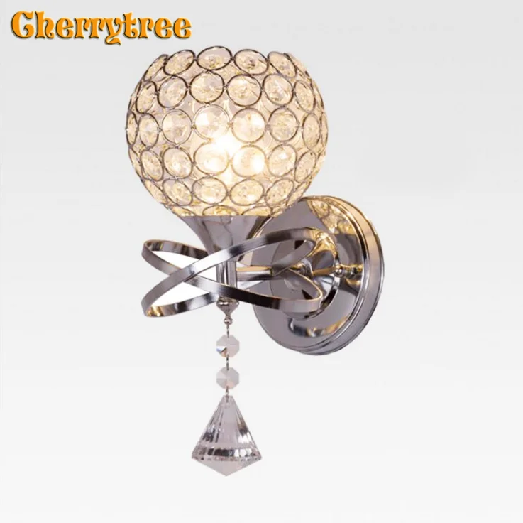 Хрустальный светодиодный настенный светильник современный s домашний для