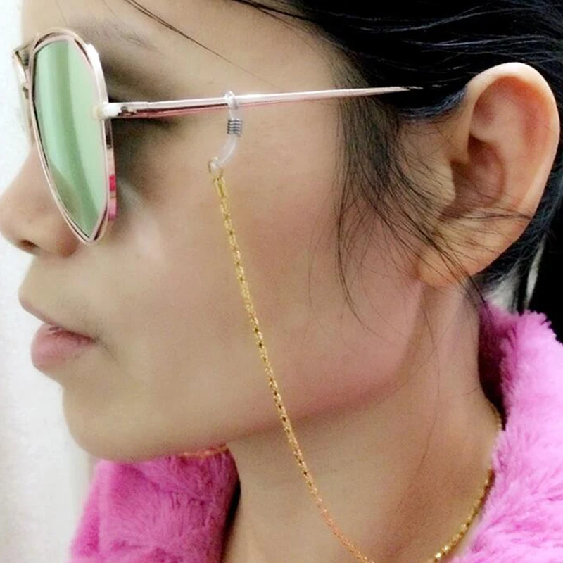 

2020 Chic Fashion Reading Glasses Chain Metal Sunglasses Vintage Cords Casual Eyeglass Necklace Eyewear Accessory