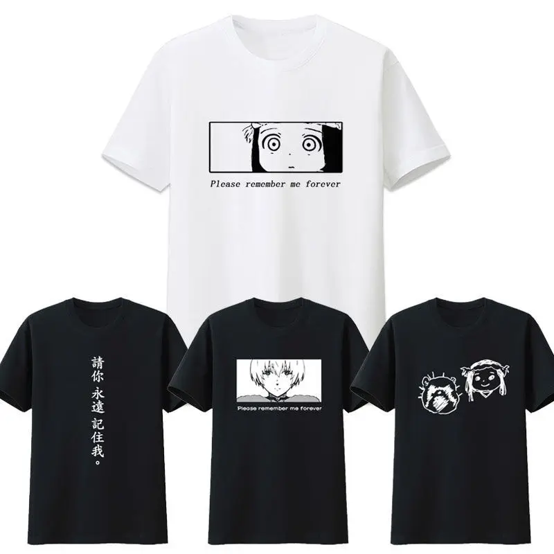 

TO YOUR ETERNITY Dropshipping Anime Asui Tsuyu T Shirt 100% Cotton Women Men Harajuku T-shirt