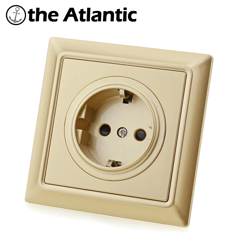 Atlectric Силовая розетка DE EU FR стандартная штепсельная двойной usb зарядный порт