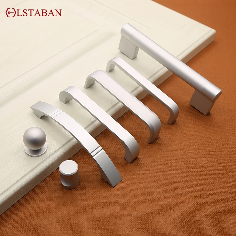 Современная и простая скрытая ручка из алюминиевого сплава для шкафа обуви