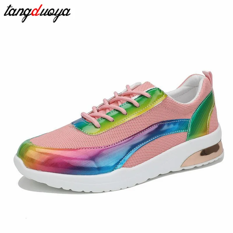 

Women's Autumn Sneakers 2020 Fashion Lace Up Woman Running Shoes Cushioning Casual Shoes Breathable Female Vulcanized Shoes