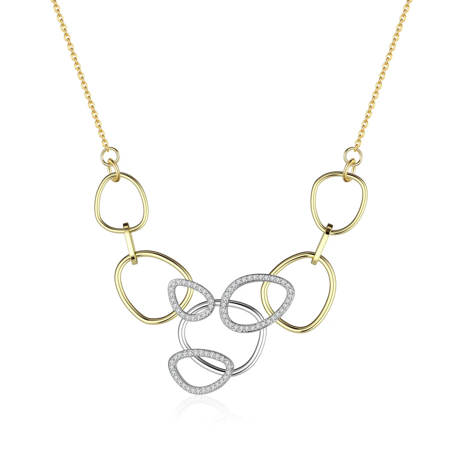 Геометрическое комбинированное ожерелье летнее женское современное