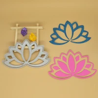 2021 new lotus metal cutting mold hollow out paper cut scrapbook embossed card photo album decoration diy craft