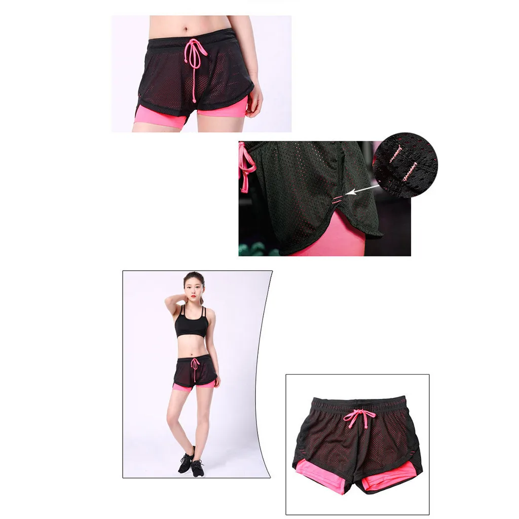 

Sport Shorts Ladies Yoga Short Pants Summer Breathable Women's Sports Shorts Anti Emptied Short Pants Workout Push Up @40