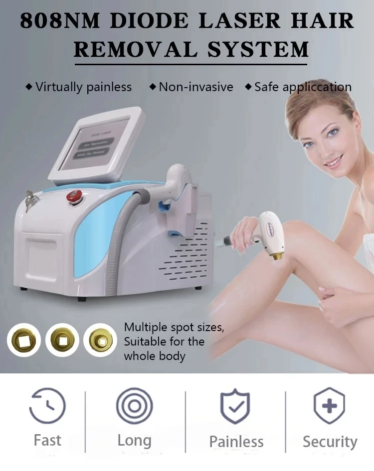 

Free Shipping Newest Portable 808nm Diode laser machine for hair removal & skin rejuvenation/chassis 808nm hair removal machine