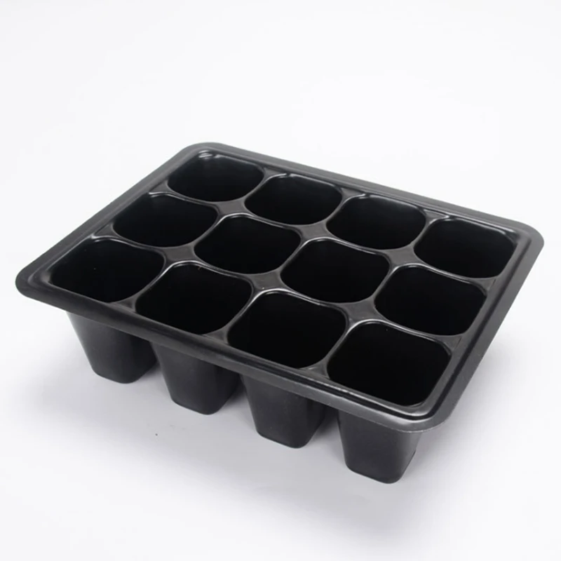 

10-Pack Reusable Seed Starter Tray Kit, Seed Starting Trays with Drain Holes, e and Base Mini Greenhouse Grow Box