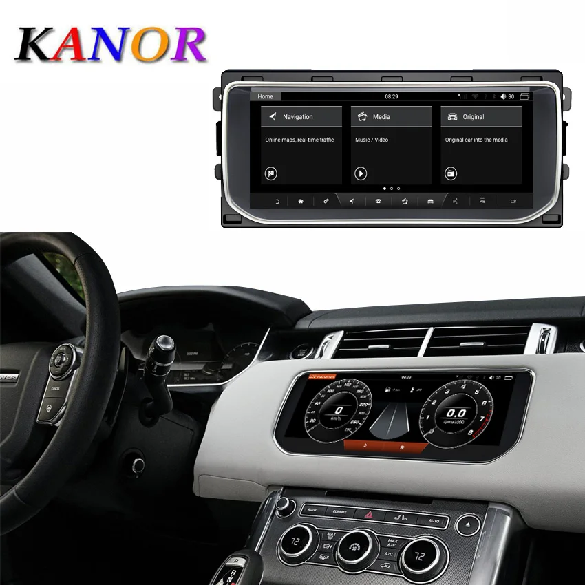 Мультимедийная система KANOR с GPS навигацией для Ranger Rover Sport Bluetooth Android 9 0 радио