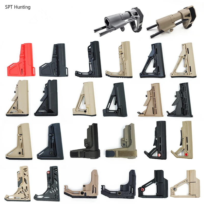 

Toy Gun With Plastic Ball Tactical Equipemt Jinming8/9 MFT CTR MOD SBA3 SBA4 TB CAA Nylon Stock Decoration