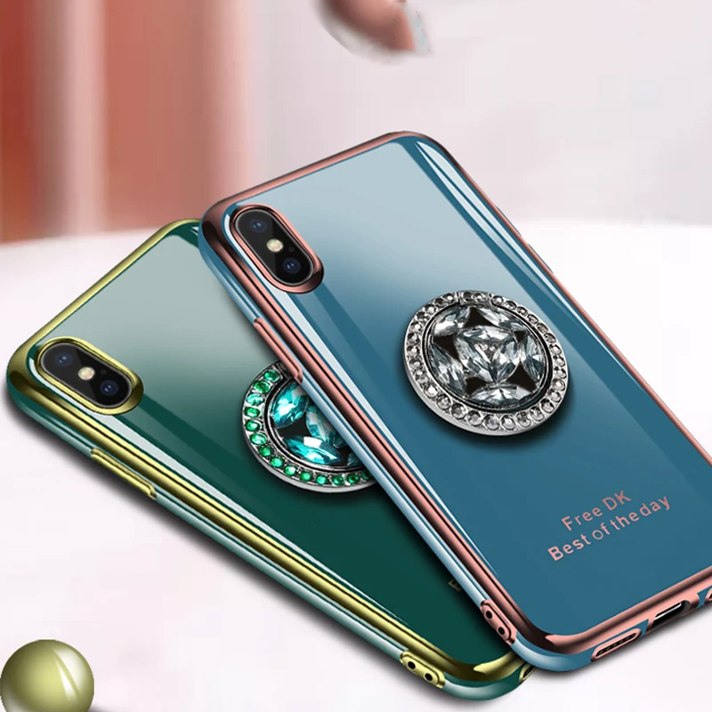 P 20 Роскошный 6D чехол с покрытием для Huawei P20 Pro Мягкий ТПУ мобильный телефон задняя