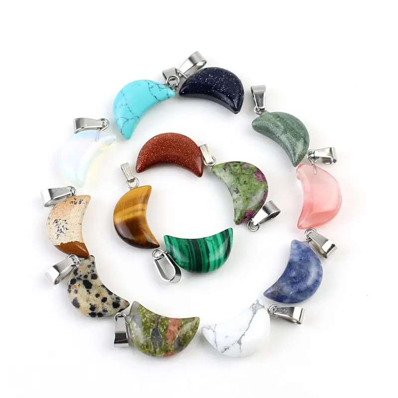 Ожерелье-чокер в форме полумесяца с кварцевым камнем женские ожерелья