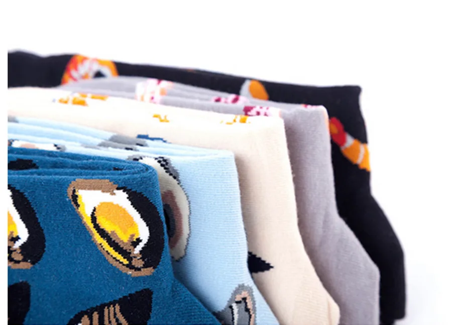 Хлопок модный бренд лососевые креветки морепродукты изображение женщин