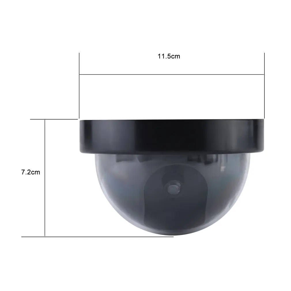 

3pcs Dummy Camera Outdoor Indoor Dome Shape Surveillance Simulation Camera Security Cam with Warning Flash LED Light Fake Camera