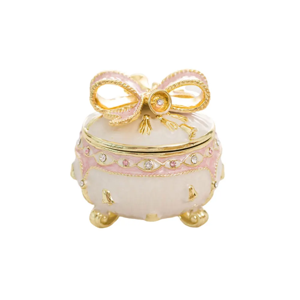 

Vintage Bells Style Jewelry Trinket Box for Women Rhinestones Jewelry Storage Home Decor