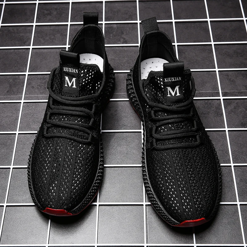 Bomlight New Fashion Breathable Sneakers Men Casual Shoes Trainers Light Weight Black White Tenis Masculino Adulto |