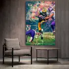 Сезон 2018, плакат НФЛ зеленые Бэй Пэкерс (2 _ 5), плакат на холсте, художественный плакат и Настенная картина, Современные Декоративные плакаты для семейной спальни