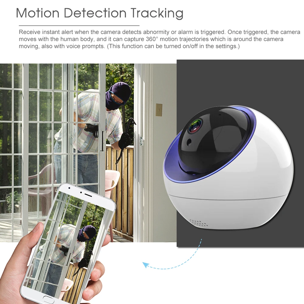 Новое поступление, облачная купольная IP камера 1080 P, беспроводная WiFi камера безопасности, камера видеонаблюдения, мини камера с автоматическим отслеживанием